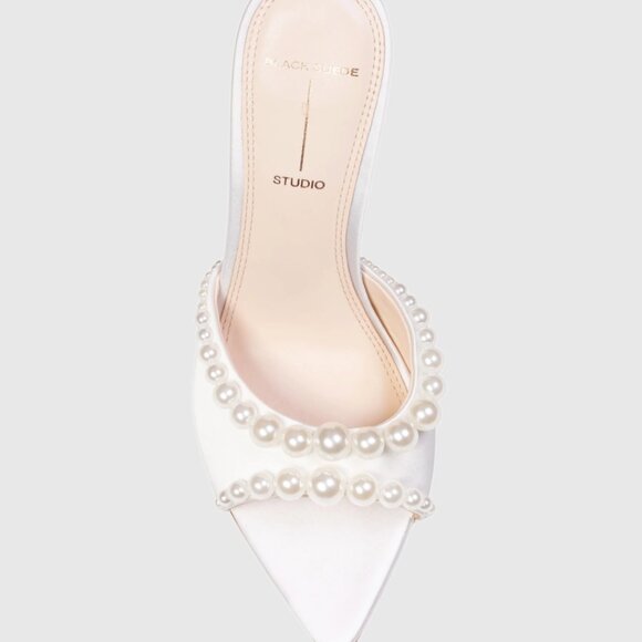 Black Suede Studio Gigi 100 Heels - Picture 2 of 2